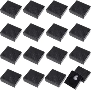 Rhombus Textured Watch Packaging Boxes, Pocket Watch Gift Box for Business, Trips, Travel, 3.15x2.75x1.18 Inch BENECREAT 16 Pcs Pocket Watch Display Box, transfer perfect guideline Black 
