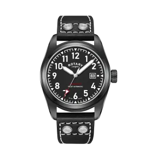Rotary RW 1895 Pilot Automatic Black Edition - GS05474/19