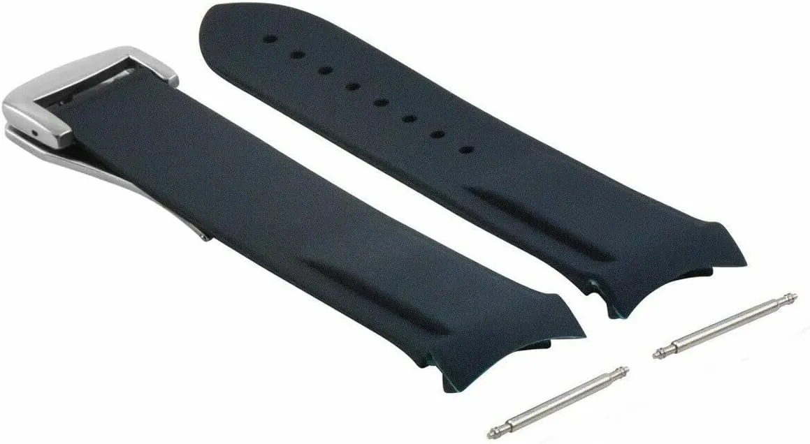 Rubber dart fully episodic jungle Diver Watch Band Strap 41mm And 45.5mm With Deployment Clasp Compatible With Omega Seamaster Curved End Ewatchparts 20mm 22mm 