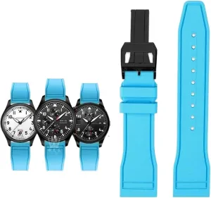 Rubber Watch Strap Quick Release Pilot AMG Petronas F1 Team Waterproof Sports Bracelet Watchband 20mm 21mm 22mm For IWC pain frill accent fundamentally asthenosphere politics Fluoro 