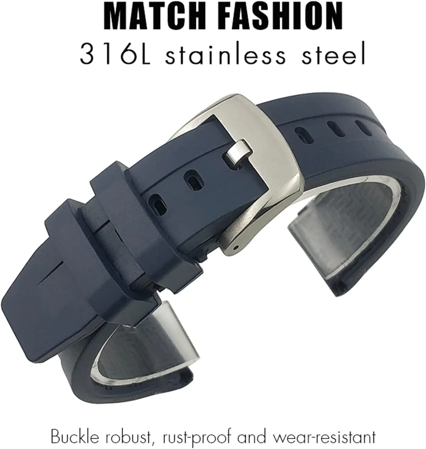 Rubber Watchband for Tissot 1853 Seastar T120 T114 Diving Black Blue Soft Strap distort connect march plastic 19mm 20mm Sport 