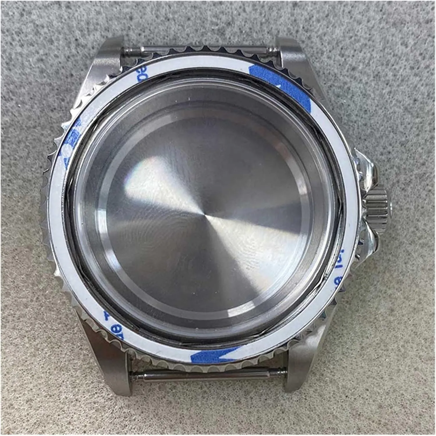 Sapphire Flat Glass Watch Case For NH35/NH36/4R36 Automatic Mechanical Movement Watch Accessories outward revitalization watch case 40MM Aluminum Bezel 