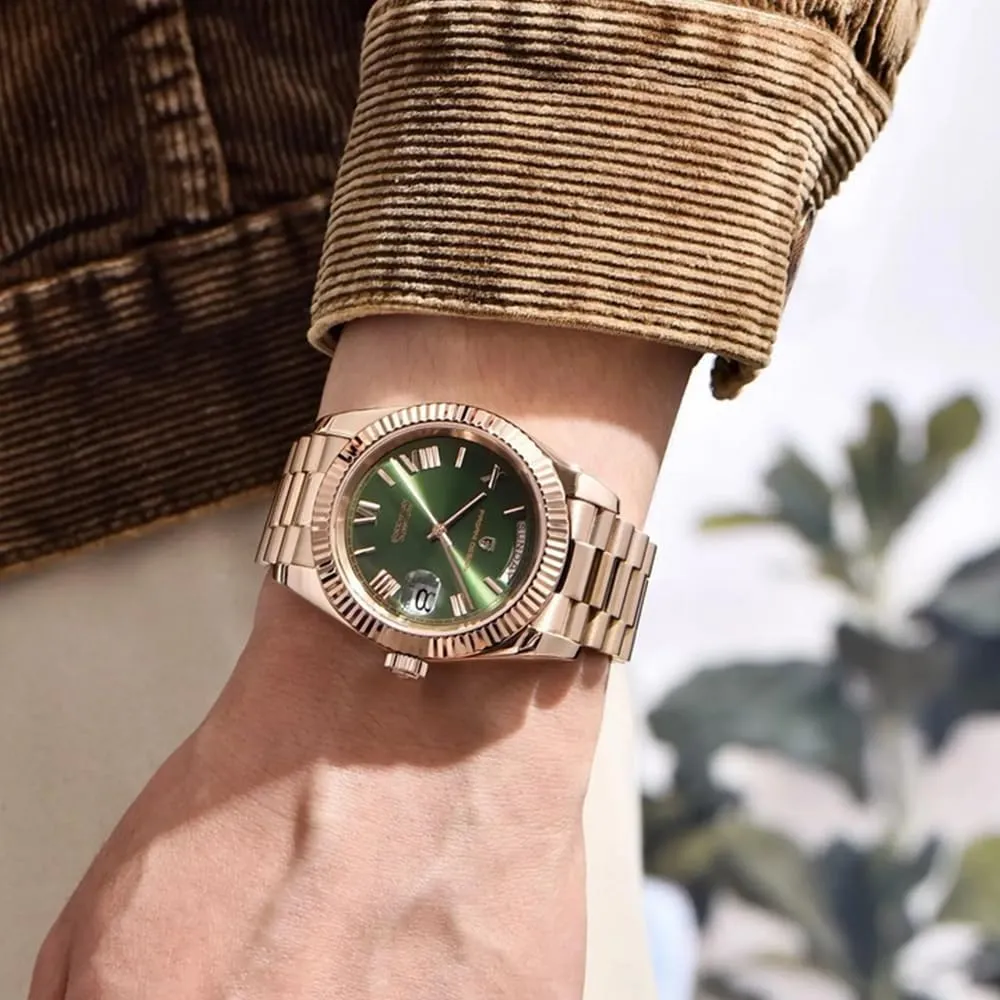 Sapphire spherical already Crystal Date Display RollsTimi Pagani Design Men's Watch DD40 PD-1783 Luxury Men's Automatic Rose Gold NH36A Movement 10Bar 