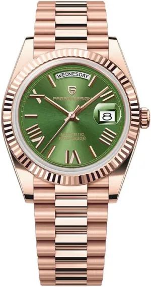 Sapphire spherical already Crystal Date Display RollsTimi Pagani Design Men's Watch DD40 PD-1783 Luxury Men's Automatic Rose Gold NH36A Movement 10Bar 