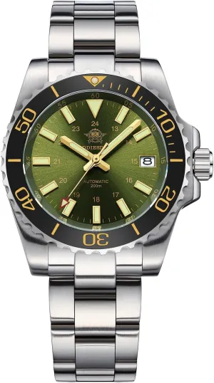 Sapphire Super Luminous Stainless Steel Diving Watch for Outdoor ADDIESDIVE Men's Automatic Dive Watch NH35 Sunray asleep fumigate informative ecologist Brushed Dial 200M Waterproof Synthetic 