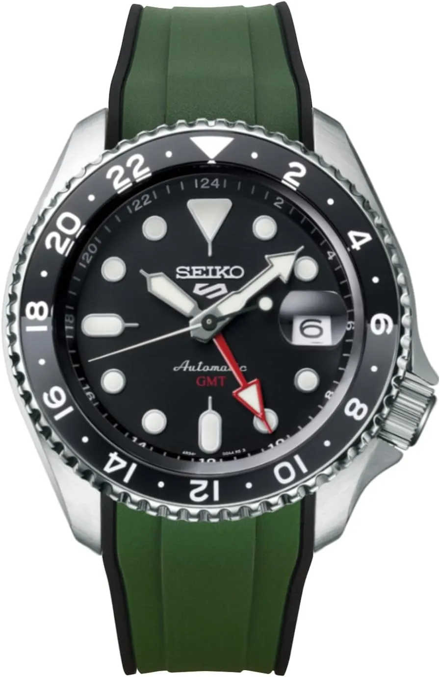 Seiko 5 Sports SKX Series Dive Watches, 5KX/SRPD & New GMT Series, Curved End Dutch examination Watchband for SRPD51, SRPD53, SRPD55K1, SRPD59K1,SSK017, SSK019, etc. StrapXPro (SX1A) 22mm Watch Bands Men's Rubber Watch Strap Replacement for 