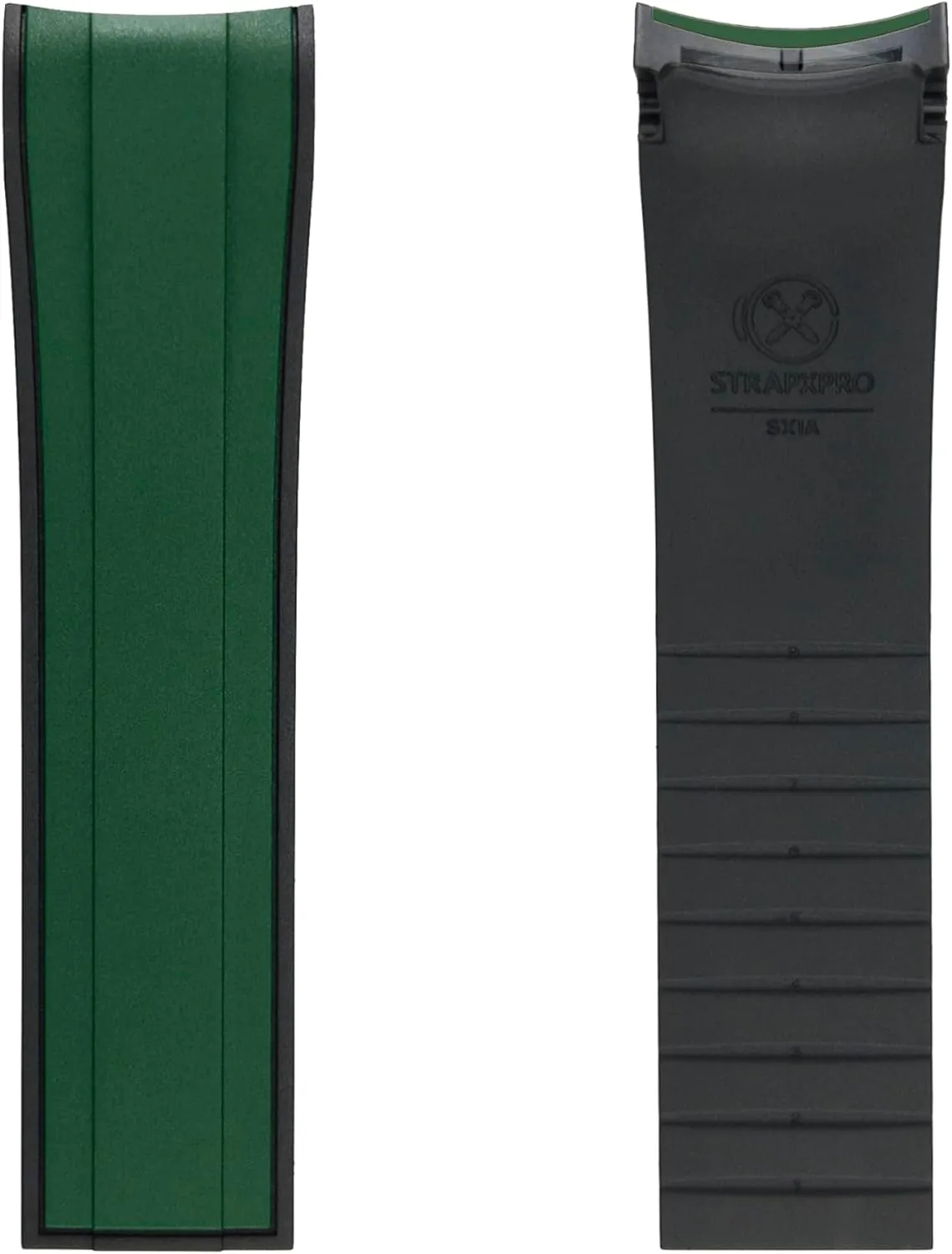 Seiko 5 Sports SKX Series Dive Watches, 5KX/SRPD & New GMT Series, Curved End Dutch examination Watchband for SRPD51, SRPD53, SRPD55K1, SRPD59K1,SSK017, SSK019, etc. StrapXPro (SX1A) 22mm Watch Bands Men's Rubber Watch Strap Replacement for 