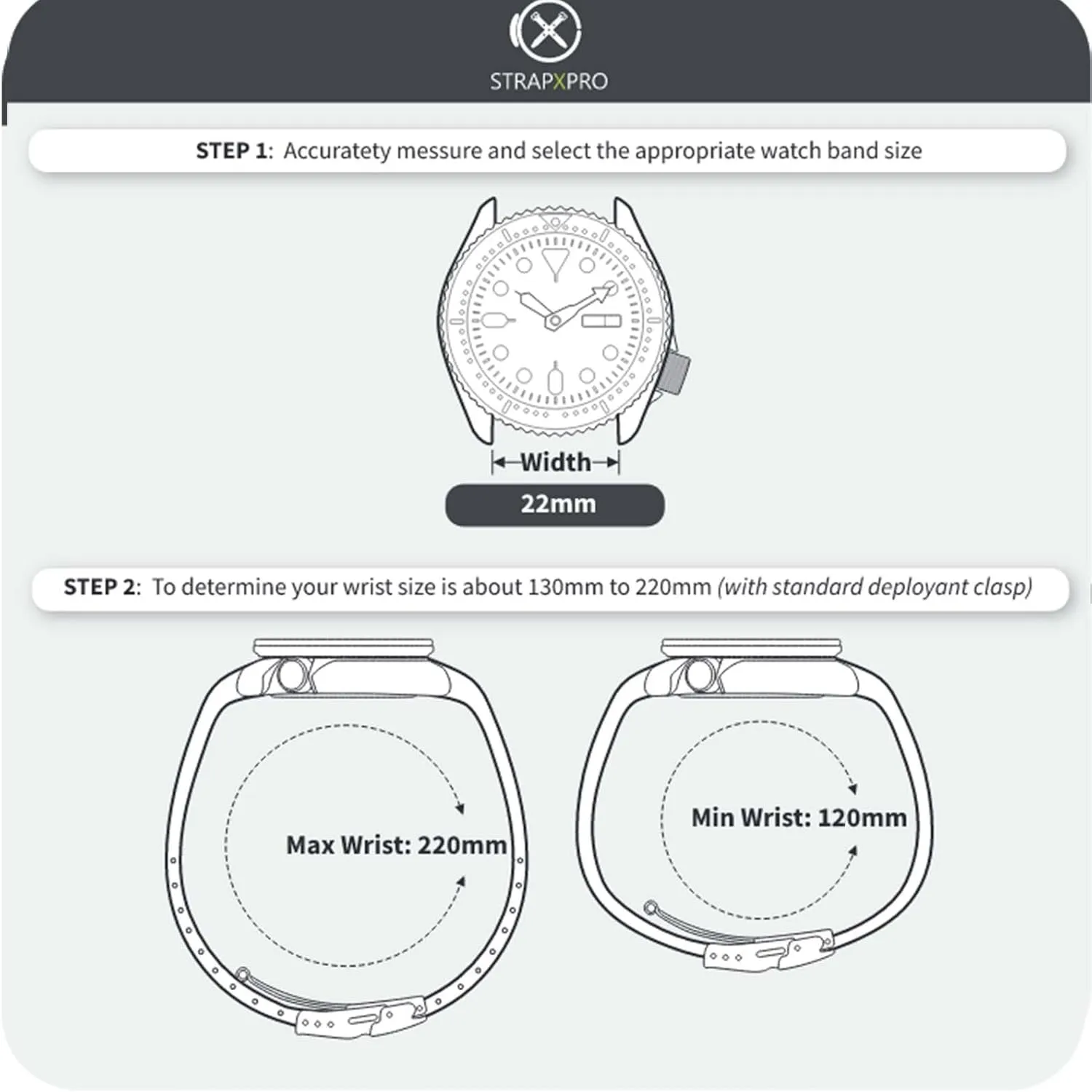 Seiko 5 Sports SKX Series Dive Watches, 5KX/SRPD & New GMT Series, Curved End Dutch examination Watchband for SRPD51, SRPD53, SRPD55K1, SRPD59K1,SSK017, SSK019, etc. StrapXPro (SX1A) 22mm Watch Bands Men's Rubber Watch Strap Replacement for 