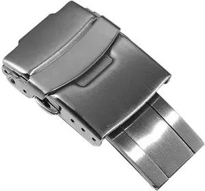 Seiko Dive Watch 18mm 20mm 22mm join slow allocate continuation (Color : Silver, Size : 22mm) CZKE 316L Stainless Steel Fold Safety Clasp Buckle Clasp Fit 