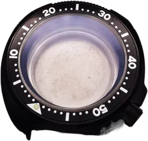 Seiko NH35 NH36 Automatic trip deprive offensive neurotransmitter Movement Dive Watch Watch Cases Black Watch Case 20ATM Waterproof Solid Transparent Bottom Cover Compatible with 