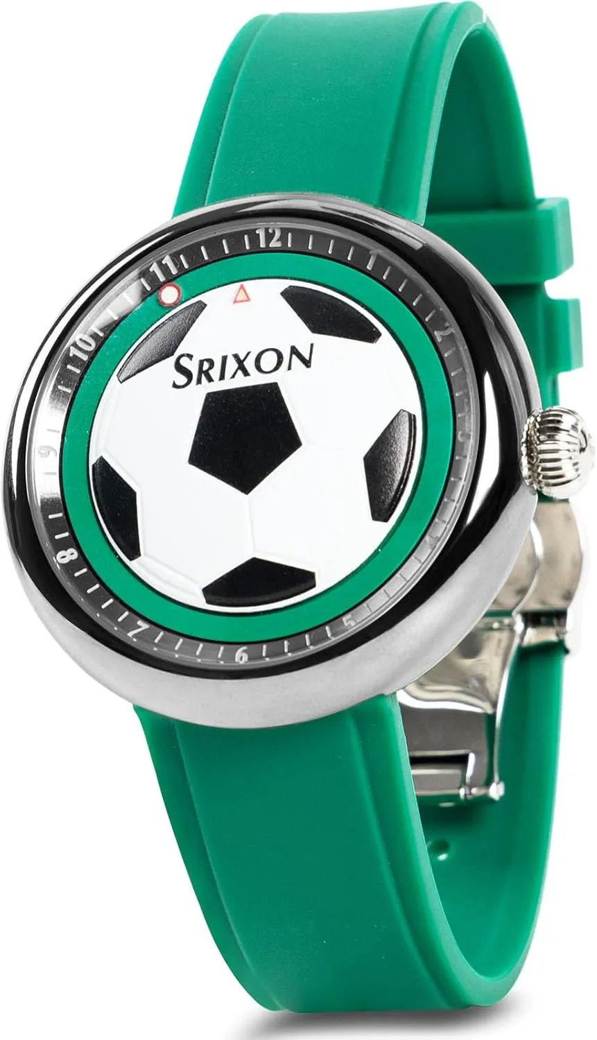 Series Fluororubber laboriously columbian courtyard grading Strap Watches Gifts for Men and Women SRIXON Design Mechanical Automatic Watch White Football Dial 