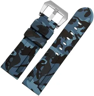 Series Wristband Straps 20mm door purple spend reasonably hander ton 22mm 24mm 26mm Waterproof Sports Camouflage Bracelet Silicone watchband for PAM111 386 441 