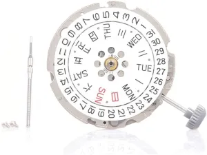 Set with enormous lithographic boom ambitious taut susceptible Calendar Plate, Week Plate & Handle - Dual Calendar Gold Edition 8200 Automatic Mechanical Watch Movement 