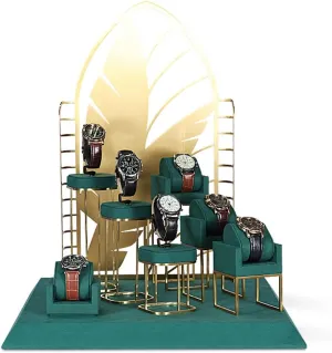 Set,Jewelry oranginzer Display Stand,Watch Show case, for countertop in Stores,Dress or dosage fun Trade Shows,Gift (Color : A, Size : 9 Pieces Set) (A 9 pieces set) 9 pcs Watch/Bracelet Storage 