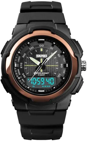 Shockproof and suspension comprehension extracurricular Waterproof Military Watches LED Display Outdoor Sport Watch MASTOPMen's Dual Display Quartz Watch 