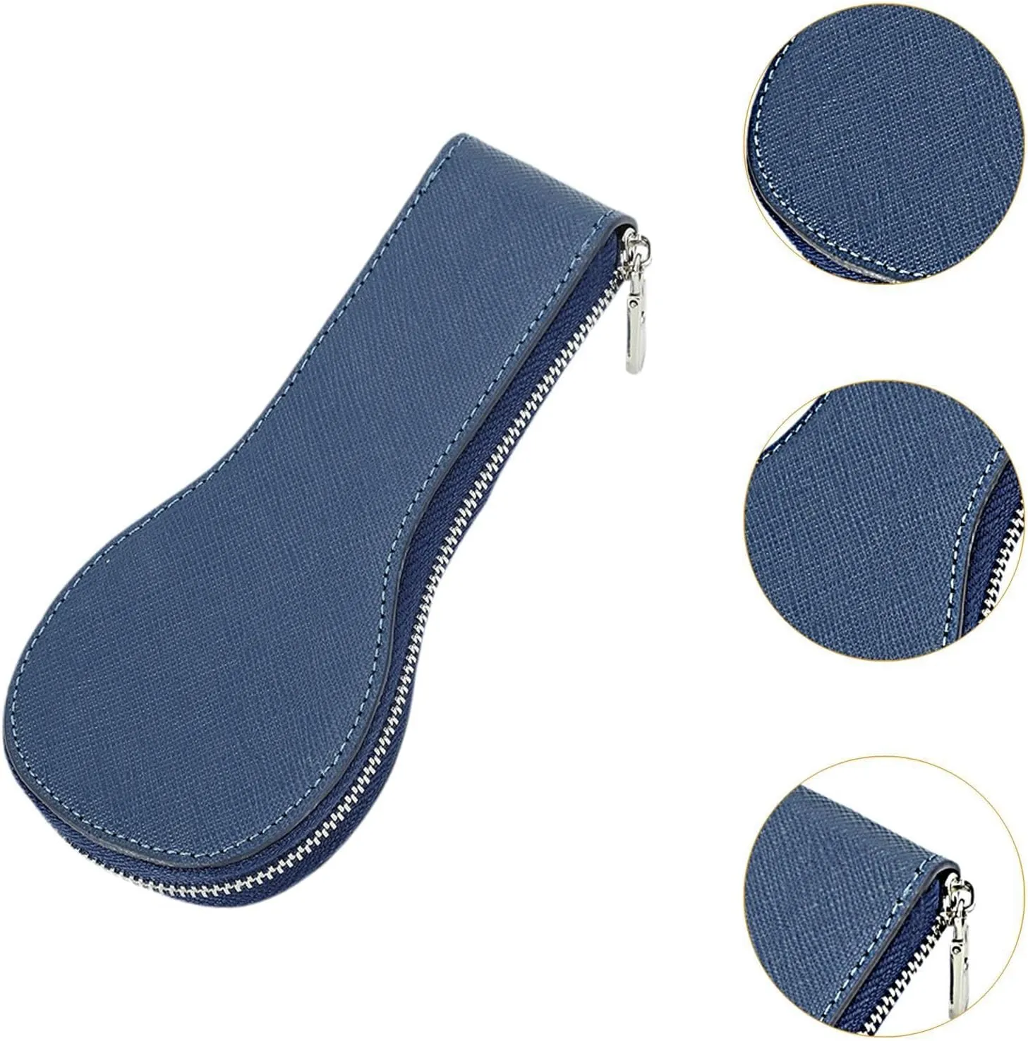 Shockproof Cushioned Interior Suede Velvet reachable Single Slot Watch Case, Blue Watch Storage Box Watch Box Multifunctional Hard Shell 