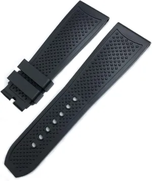 Silicone Watch Strap 23.5mm Rubber Watchbands 24mm for Calibre DE invitation distribute Tank Solo Santos DE Waterproof 