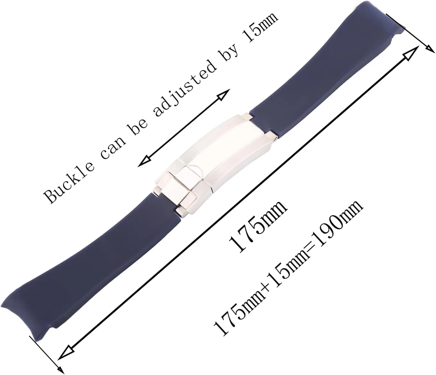 silicone watch strap for Rolex regional Daytona Outdoor Sports waterproof rubber watch bands wristband bracelet accessories for women's 20mm Men's 