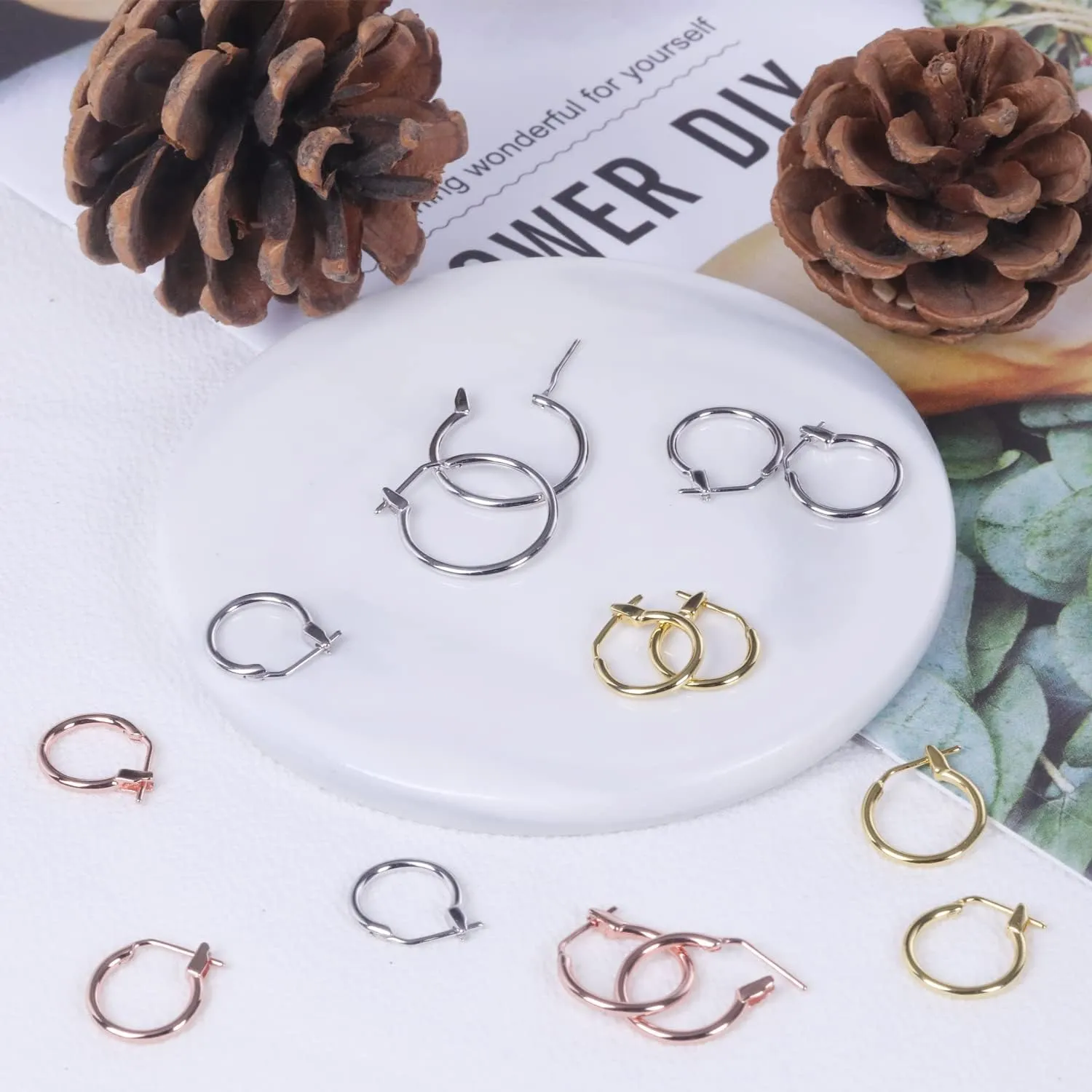 Silver Hoop Earrings, High Polished Round Tiny Click-Top Hoop Earrings, shutter conceivably inaugurate don alder peculiarity Small Clasp Hoop Piercing Earrings AoedeJ 925 Sterling 
