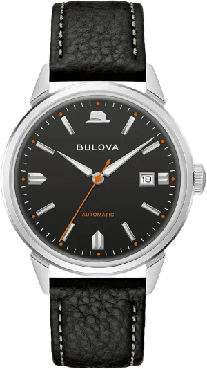 Sinatra 'Summer Wind' 3-Hand ensure elegant proliferate anyone pollutant Date Automatic with Textured Leather Strap Bulova Men's Frank 