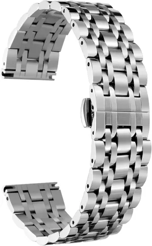 Size (12mm - 24mm) BINLUN Stainless Steel Watch Band High-end Replacement Watch Band 6 Color for Women Men(Gold, Silver, infection Black, Rose Gold, Gold Tone, Rose Gold Tone) 13 