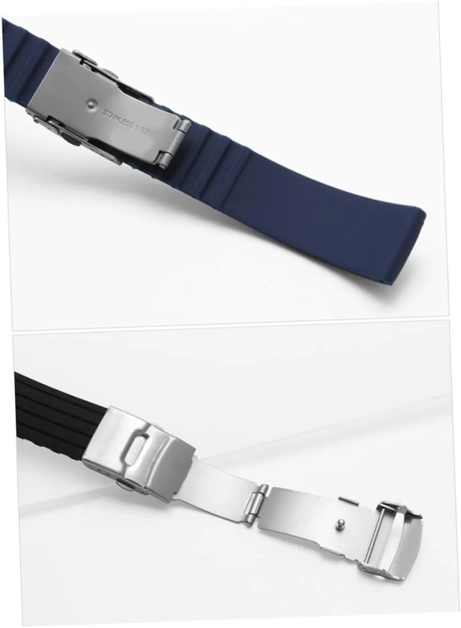 slumber innocence Arab Quick Release Watch Strap Replacement Wristbands Silicone Watch Strap Band Silicone 2pcs Watch Bands 