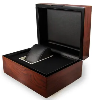 Smart Watch Sports Watch Display Box (red) High-end Solid Wood Jewelry Storage valuable Box High-end Black Lining Pure Solid Wood Storage Box 
