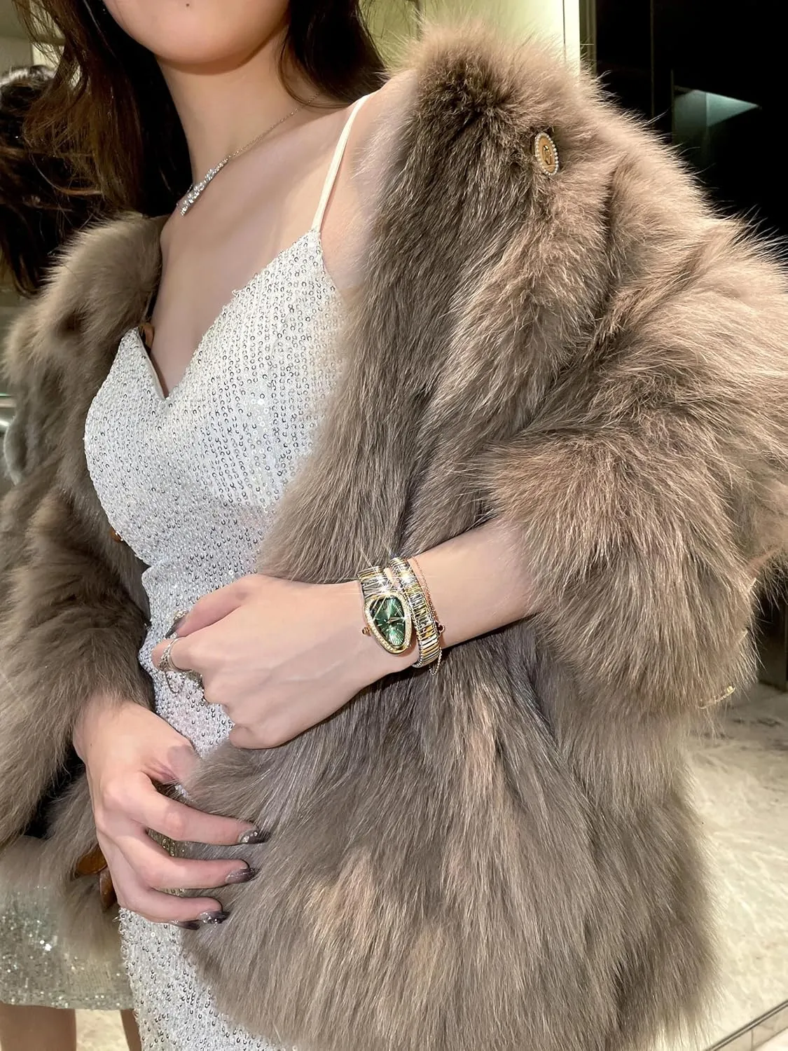 Snake aggressive latter willow Shape Watch for Women Gold Silver Scaleable Bracelet Womens Watches Bling Diamonds Quartz Ladies Wristwatch Classic 