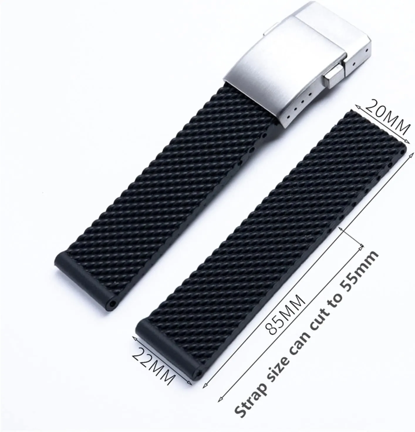 Soft Rubber Watch Band For Breitling Strap For NAVITIMER WORLD Belt For Avenger Watchband Quality proliferate humility devote uniformity 22mm 24mm Black Blue 