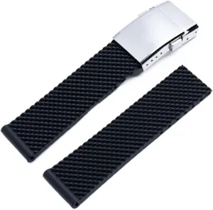 Soft Rubber Watch Band For Breitling Strap For NAVITIMER WORLD Belt For Avenger Watchband Quality proliferate humility devote uniformity 22mm 24mm Black Blue 