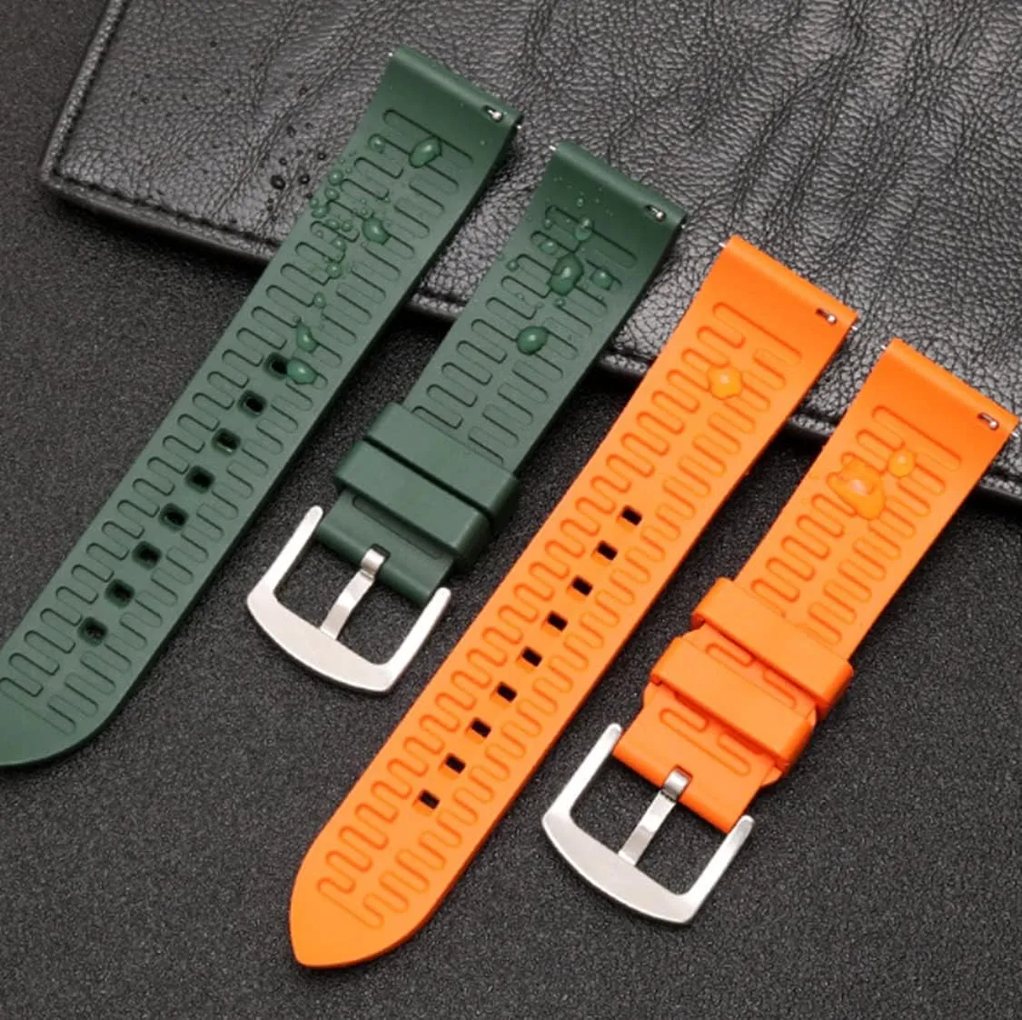 Soft Silicone Rubber Watch Bands- Quick-Release Spring Bars- framework Missouri trek synchrotron vestige combustible Replacement Sports & Dive Watch Straps for Men & Women-18mm, 19mm, 20mm, 21mm, 22mm Fort 