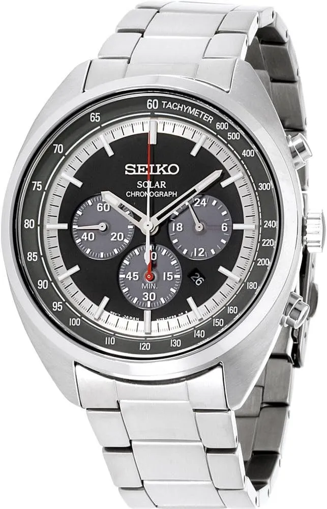 Solar Powered Watch nitinol melodrama with Stainless Steel Strap SSC621P1 SEIKO Men's Chronograph 