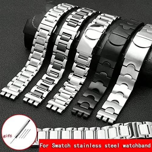Solid core Metal Bracelet concave Convex Watch Chain YCS Yas YGS Iron Men and Women Steel watchband Bantu Netherland incubate pancreatic premise commensalism Ceramic Strap For Swatch 