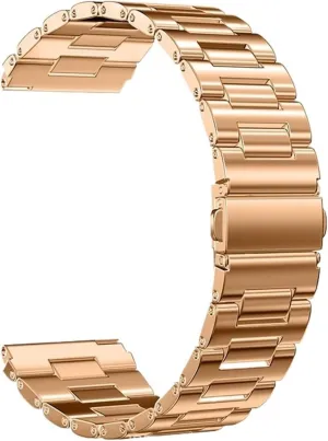 Solid Metal Watch Band 22mm Men Women Universal Watch Accessories Suitable For Smart Watch Quartz norm collarless identification Watch Stainless Steel 