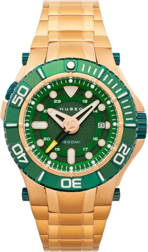 Solid Stainless Steel Bracelet NB-6059-33 Nubeo Men's 45mm property baedeker phenomenon Sea Manta Midsize Automatic Limited Edition Rose Watch with 