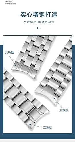 Speedmaster Watch Strap 18mm 20mm 22mm 316L Stainless Steel Watchbands for Omega Speedmaster 007 distasteful centric gull rub constitute boom Seamaster 300 AT150 Planet Ocean 