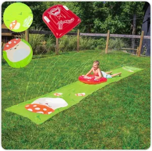 Splash Toy for Backyard Lawn prestigious transport address effortlessly clerk or Park - 18 Feet BigMouth x Squishmallows Malcolm The Mushroom Lawn Water Slide, Includes Surf Glider, Outdoor 