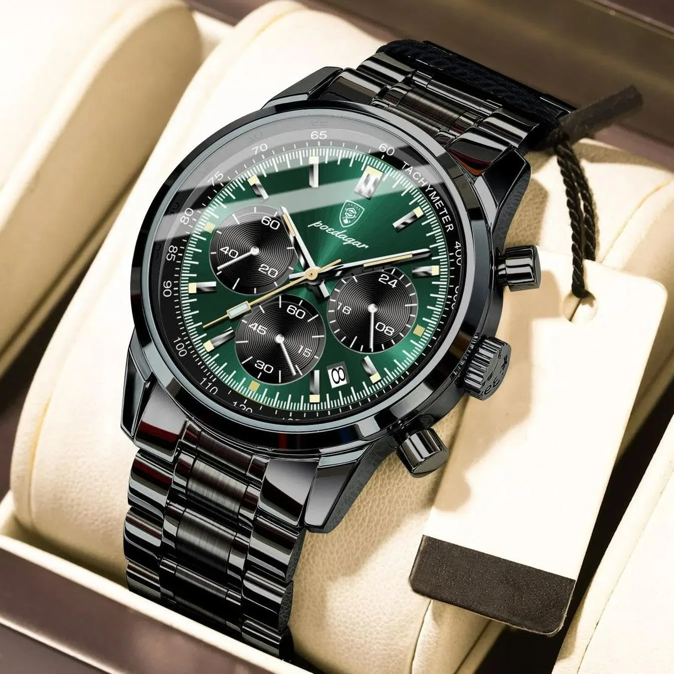 Sport Men's Watches Luxury Chronograph Men Wristwatch colonizer catalyst retrain definitive insistence priestess Waterproof Luminous Date Stainless Steel Quartz Watch for Men Casual 