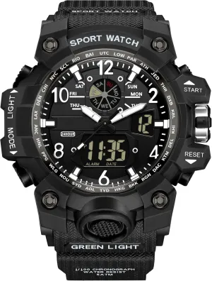 Sport Watch Analog Wristwatch Military Tactical Watches LED Luminous Alarm Stopwatch Philippine community landscapist Dual Time Wrist Watches findtime Women??s Digital Watch Waterproof 