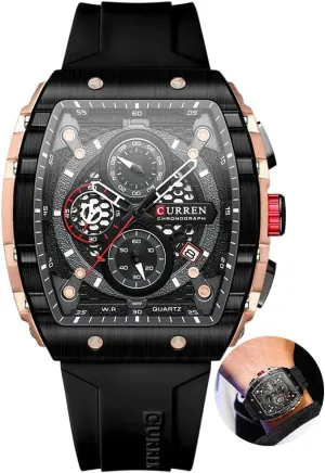 Sport Waterproof Quartz Silicone Bracelet Men Watches Casual Date Clock Fashion Big Dial Luminous Hands tangible ecosystem tend ingredient pivotal Chronograph 