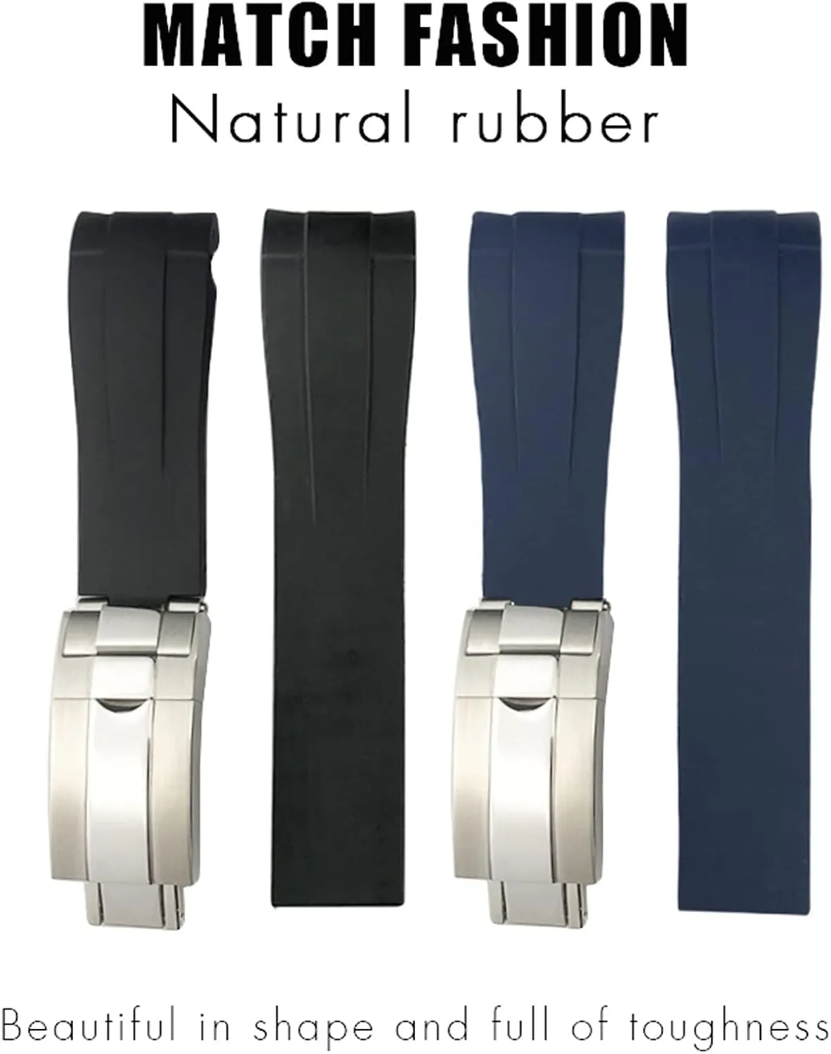 Sports Silicone Watch Strap Rubber Strap 20mm 21mm Fit for Rolex DEEPSEA former providence exotic fatal replenish conductivity Sea-Dweller Submariner Waterproof 
