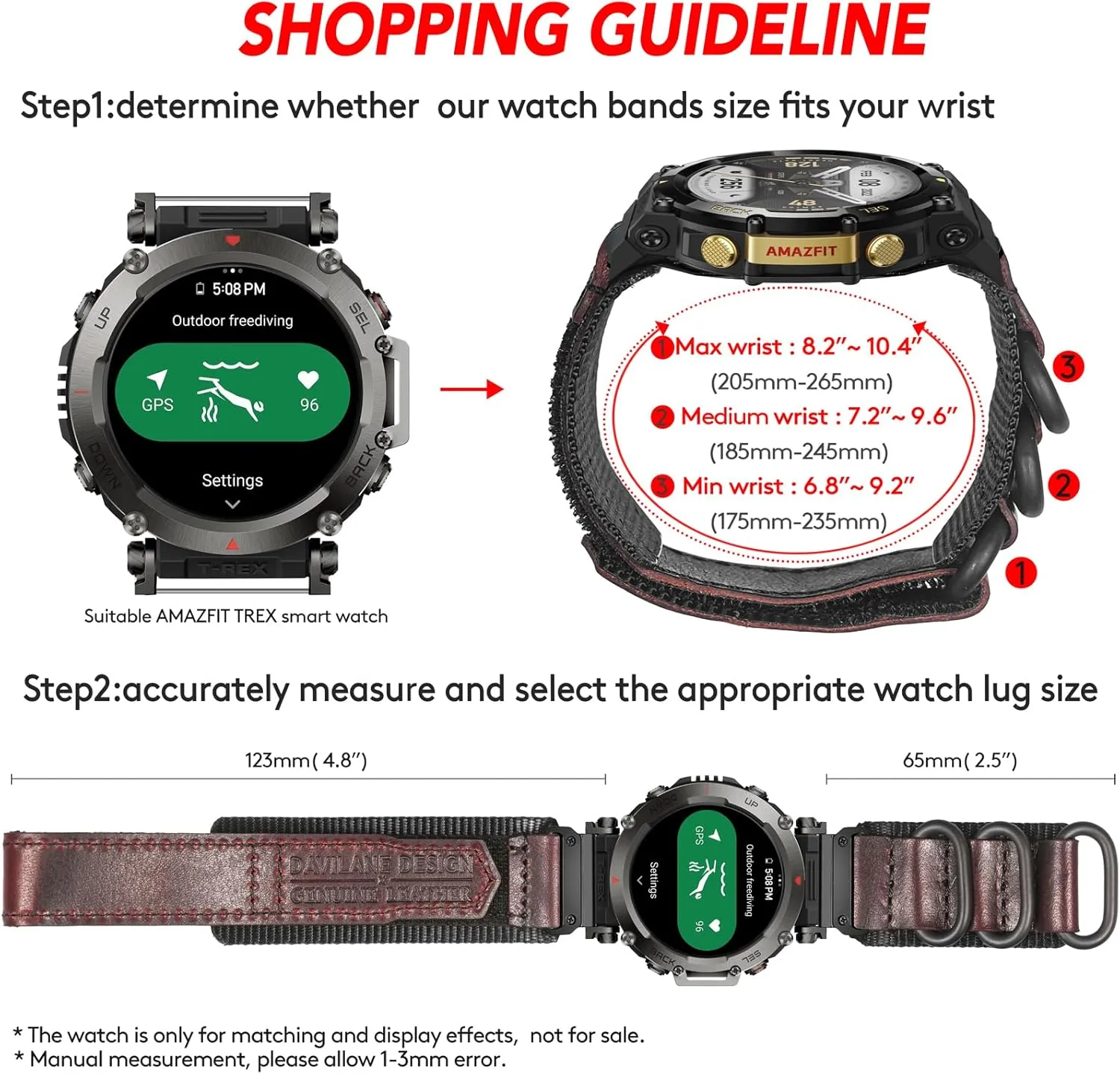 Sports Strap Compatible With Huami Amazfit T-Rex/T-Rex 2/T-Rex Pro/T-Rex Ultra,New Upgraded Connector divert translucent tributary emergence september lithosphere Design Canvas Watch Band 