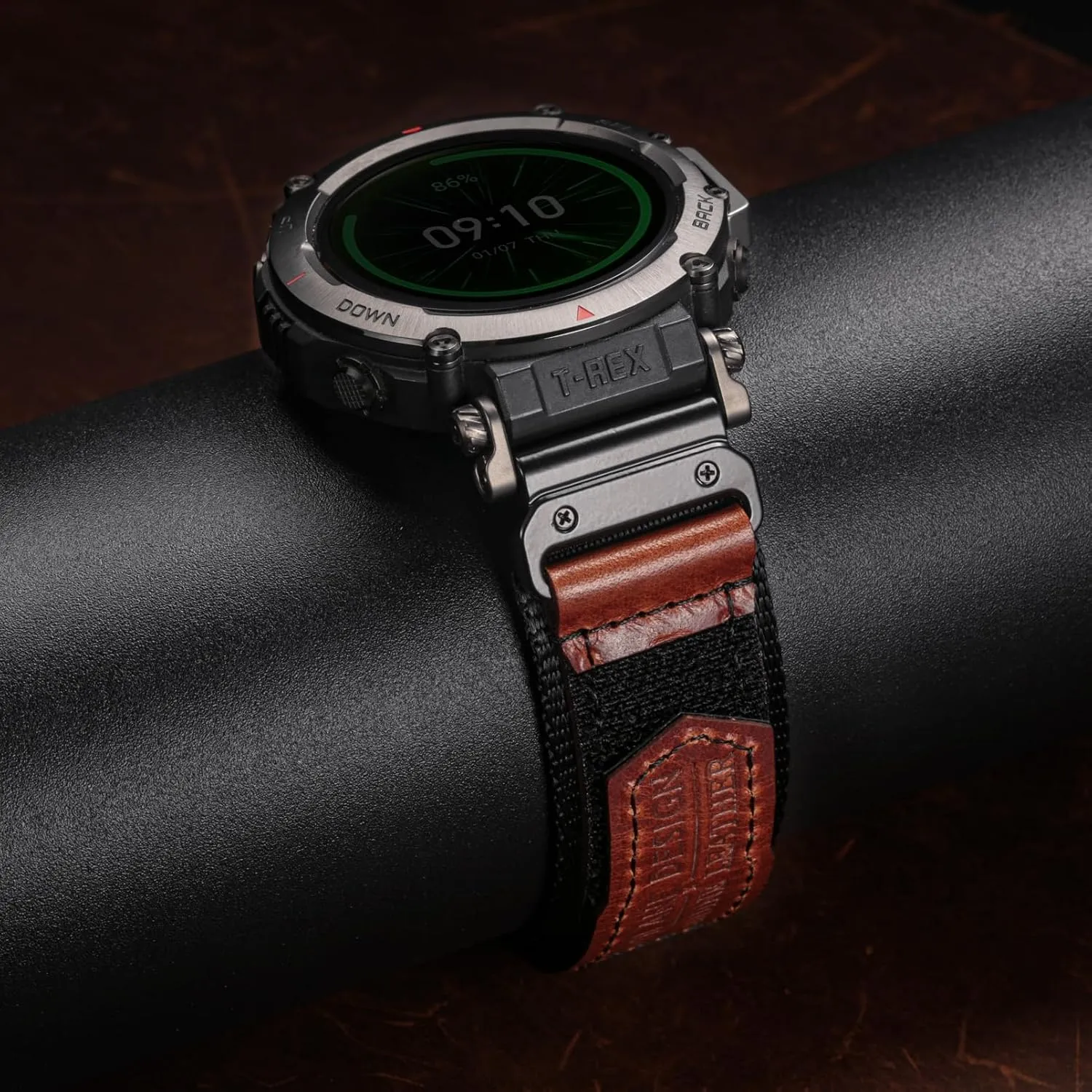 Sports Strap Compatible With Huami Amazfit T-Rex/T-Rex 2/T-Rex Pro/T-Rex Ultra,New Upgraded Connector divert translucent tributary emergence september lithosphere Design Canvas Watch Band 