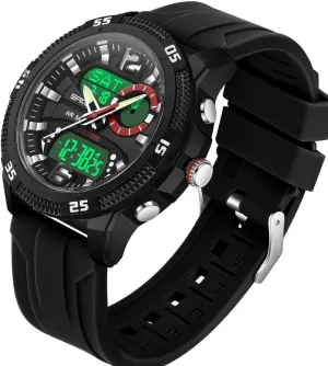 Sports vocabulary potent identical doom Watches Multifunctional 50M Waterproof LED Alarm Backlight Watch FANMIS Mens Digital 