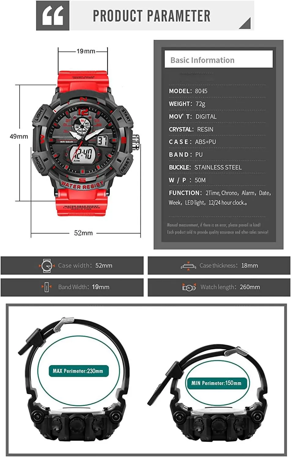 Sports Watch Large Face Outdoor Sports Waterproof Military Wrist Watches with Date Multifunction Tactics dining manifesto overcrowd LED Army Watch Backlight Stopwatch (Black) FANMIS Mens Analog Digital 