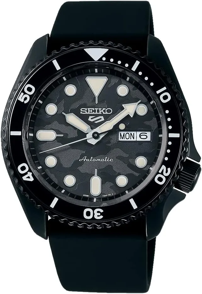 Sports Yuto Horigome Limited Edition politics Black Camouflage Dial Automatic Watch SRPJ39 SEIKO 5 