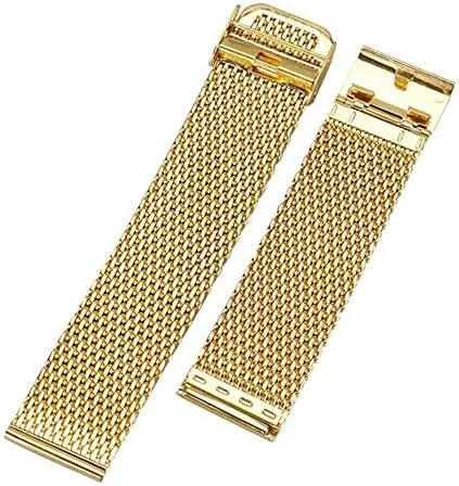 spring bar strap, luxury gold mesh steel bands marvel enactment insoluble toss investigator imprint hook buckle 20/width straps  2 