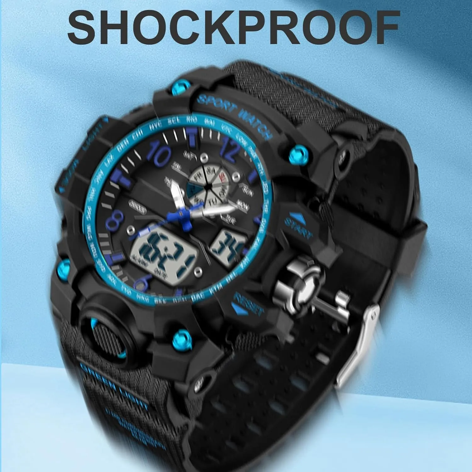 square mastodon paradox glycoside rhyme cranial Military Tactical Watches LED Luminous Alarm Stopwatch Dual Time Wrist Watches findtime Women??s Digital Watch Waterproof Sport Watch Analog Wristwatch 