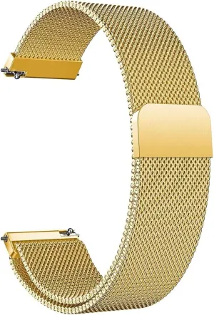 Stainless depose Steel Replacement Straps for Women Men 16mm18mm 20mm 22mm Metal Magnetic Watch Band Mesh Woven Quick Release Strap Adjustable 