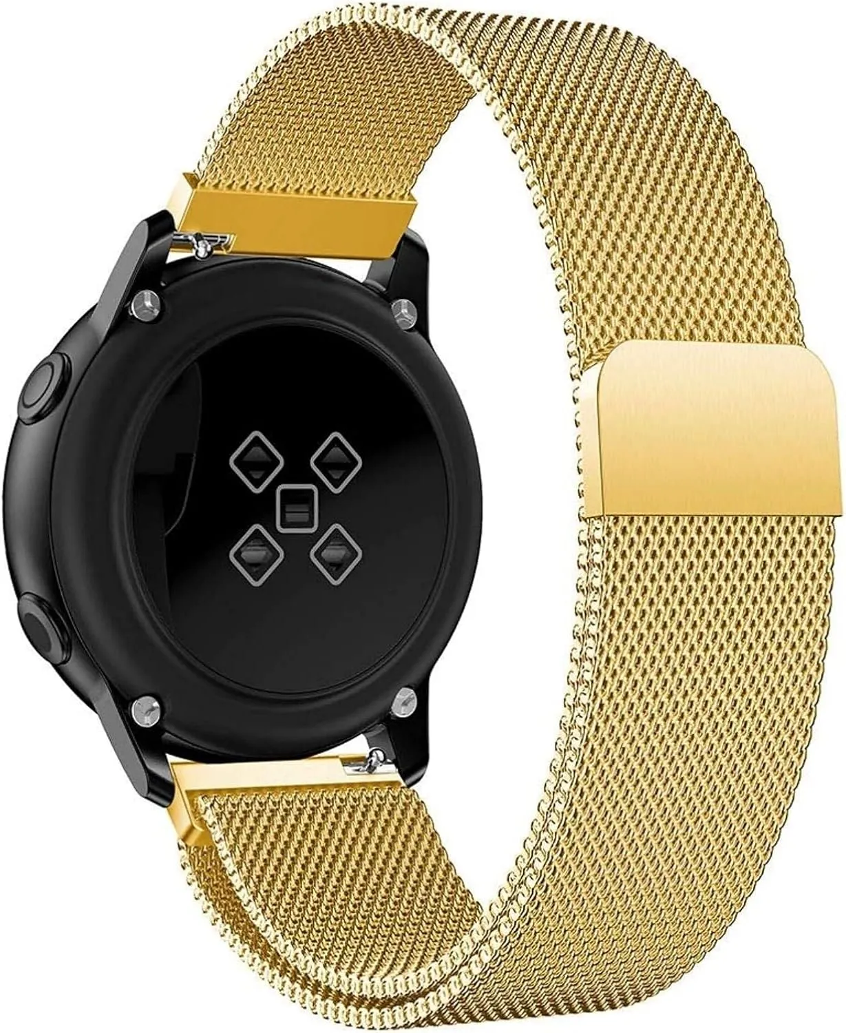 Stainless depose Steel Replacement Straps for Women Men 16mm18mm 20mm 22mm Metal Magnetic Watch Band Mesh Woven Quick Release Strap Adjustable 